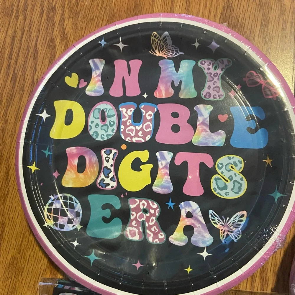 In my double digits era Birthday Party Supplies Set